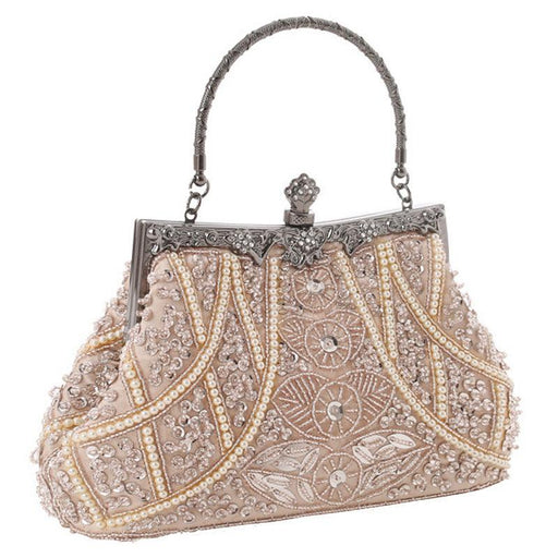 Hand beaded embroidered evening handbag, view 4 - MRSLM