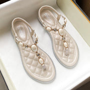 flat rhinestone flip-flops, view 3 - MRSLM