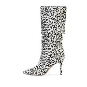 leopard print stiletto high-heeled boots, view 2 - MRSLM