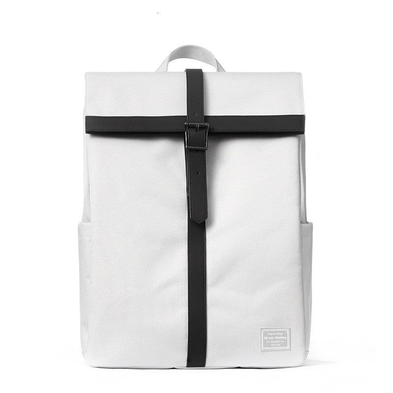 Women's solid color computer backpack, view 6 - MRSLM