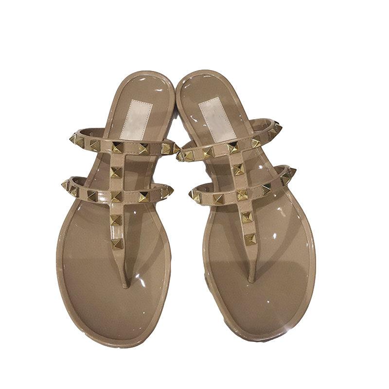 pvc jelly flat sandals, view 4 - MRSLM