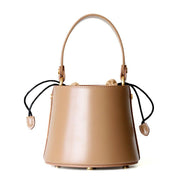 leather mini bucket bag, view 8 - MRSLM