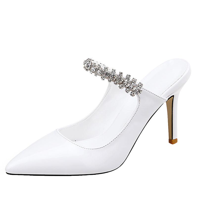 pointed rhinestone high heels, view 4 - MRSLM
