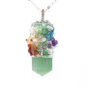 crystal column tree of life winding pendant, view 2 - MRSLM