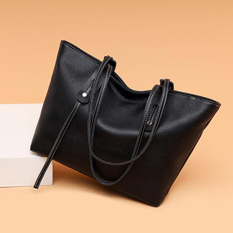 European And American Casual Top Layer Cowhide Handbag - MRSLM