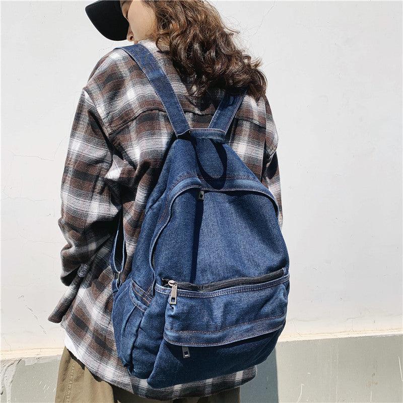 denim student schoolbag - MRSLM