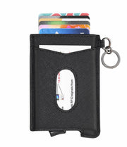 Leather elastic band card holder, view 4 - MRSLM