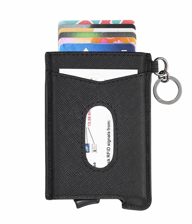 Leather elastic band card holder, view 4 - MRSLM