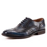Men's carved brogue Oxford leather shoes, view 9 - MRSLM