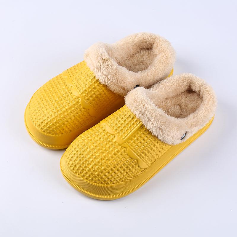 Removable cotton plush shoe cover slippers, view 6 - MRSLM