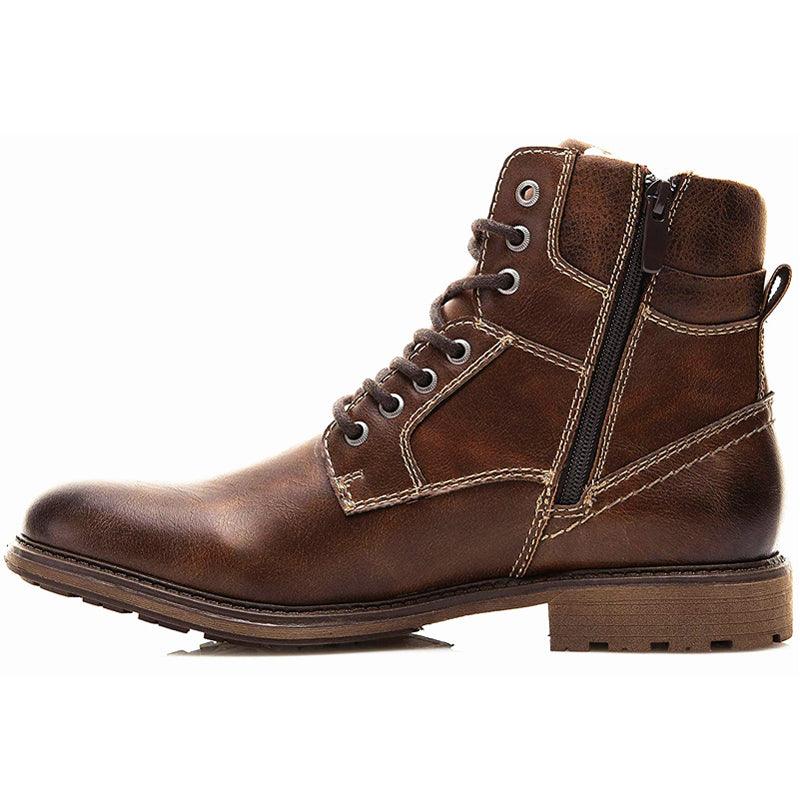 lace-up retro snow boots, view 3 - MRSLM