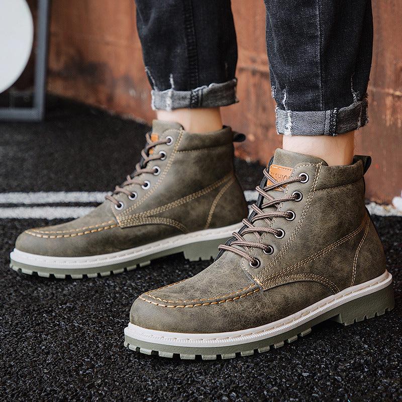 Men's high-top combat boots, view 4 - MRSLM