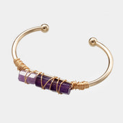 gold-plated crystal bracelet, view 8 - MRSLM
