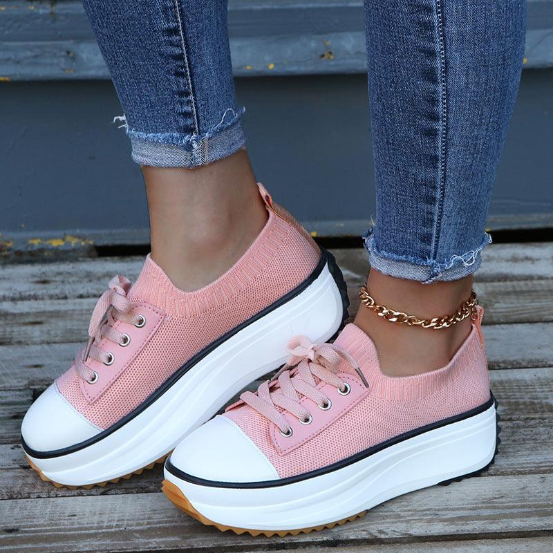 Women's platform canvas shoes, view 11 - MRSLM