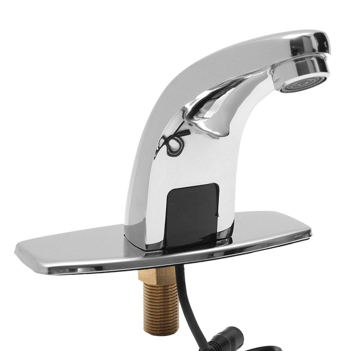 Bathroom Sink Mixers Sensor Tap Chrome Brass Automatic Hands Free Infrared Basin Faucet - MRSLM