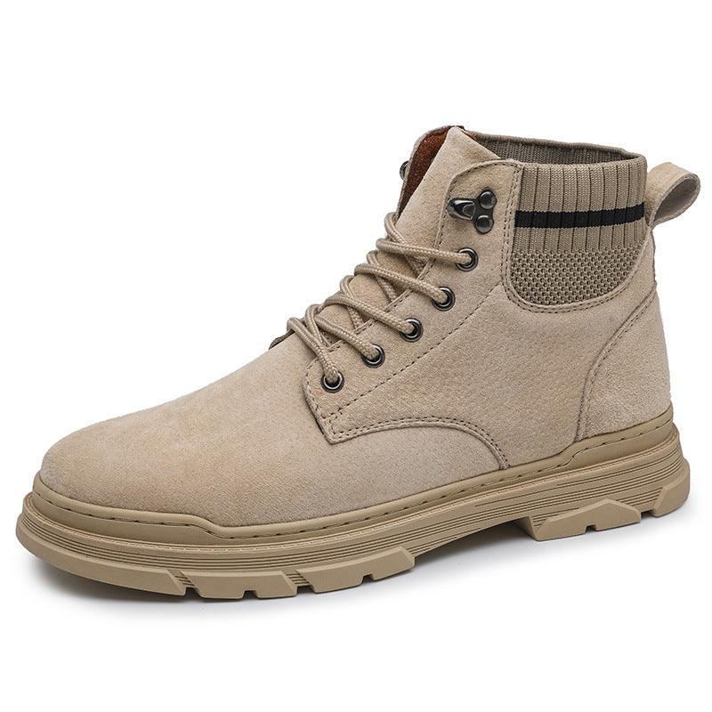 Men's mid-top front-tie boots, view 8 - MRSLM
