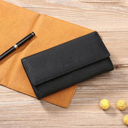 women's long leather wallet, view 10 - MRSLM