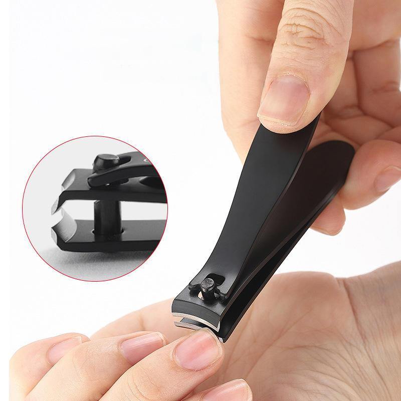 Stainless Steel Black Large Nail Clippers For Trimming Hands And Feet Nails Creative Nail Clipper - MRSLM
