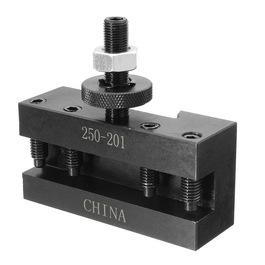 2pcs 250-201 Turning and Facing Holder Quick Change Tool Post and Tool Holder Lathes Kit - MRSLM
