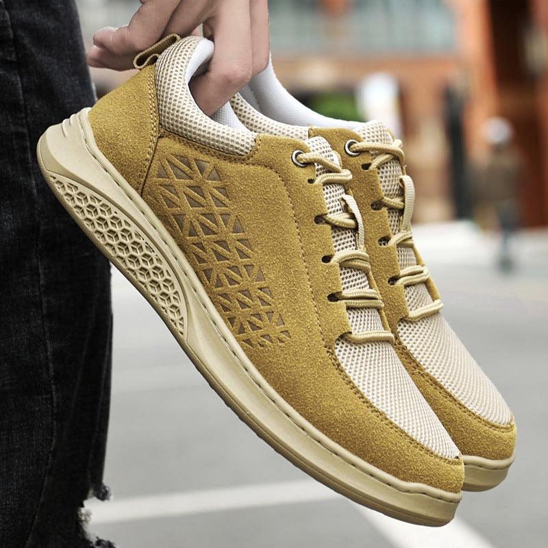 Men's casual mesh and suede sports shoes, view 7 - MRSLM