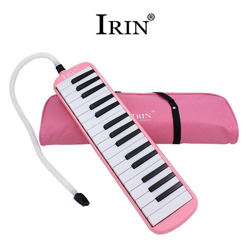 IRIN 32 Keys Electronic Melodica Harmonica Keyboard Mouth Organ With Handbag (Pink) - MRSLM