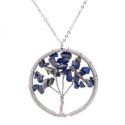 agate tree of life pendant necklace, view 3 - MRSLM