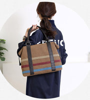women's large canvas Boston tote bag, view 8 - MRSLM