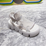Thick sole mesh velcro Roman sandals, view 7 - MRSLM