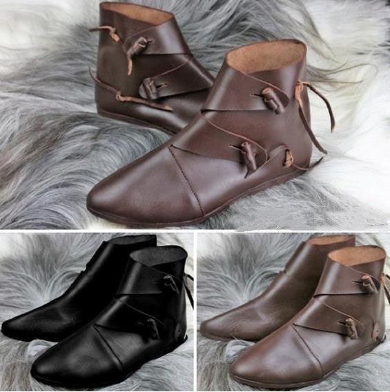 Men's retro lace-up fringed boots, view 2 - MRSLM