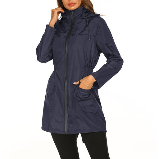 women's waterproof windbreaker jacket, view 4 - MRSLM