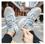 Unisex flying knit casual shoes, view 2 - MRSLM