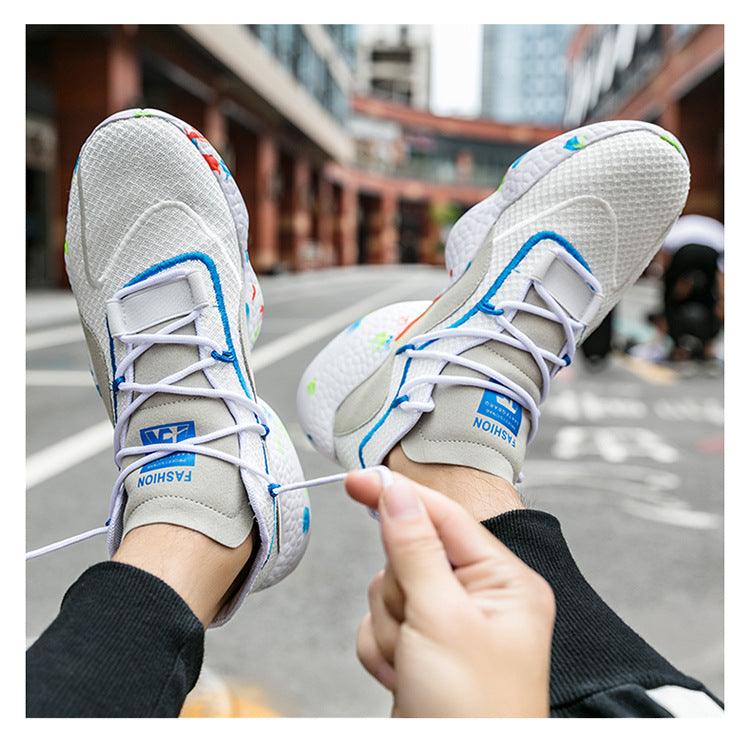 Unisex flying knit casual shoes, view 2 - MRSLM