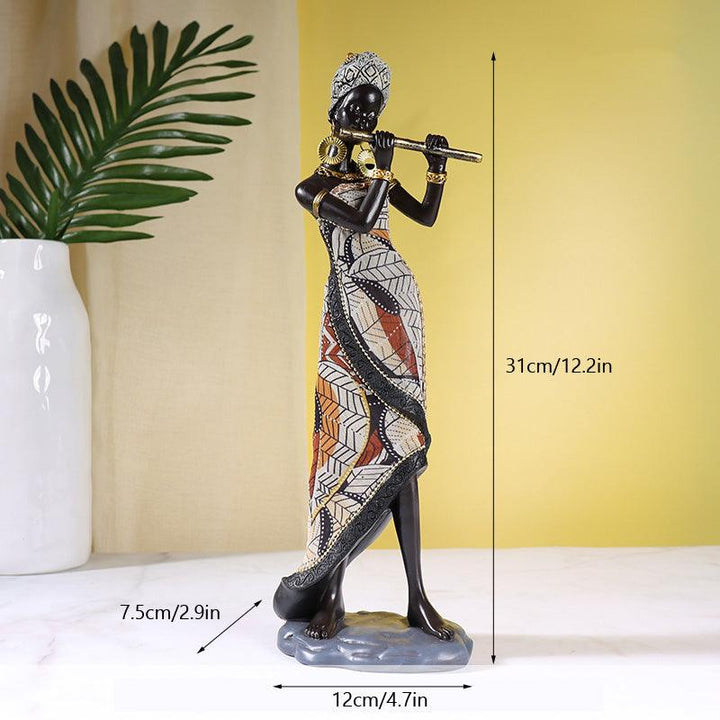 Retro African Resin Craft Ornament - MRSLM