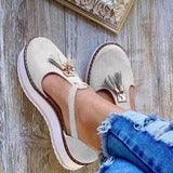 fringed platform sandals, view 8 - MRSLM