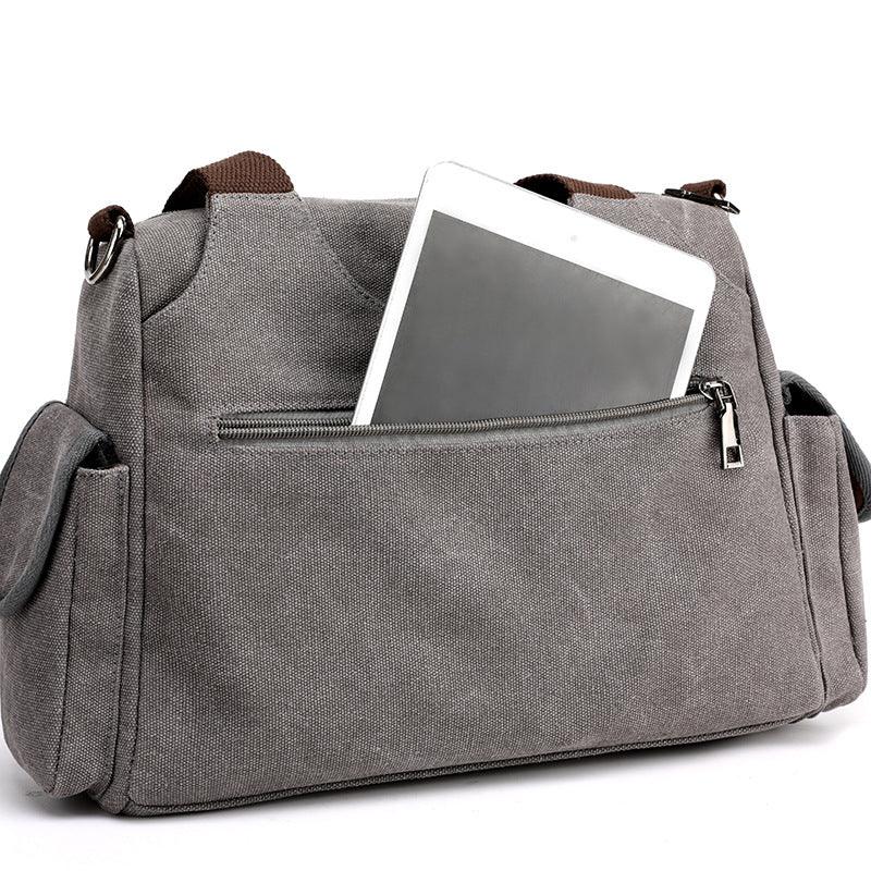 casual canvas shoulder bag, view 8 - MRSLM