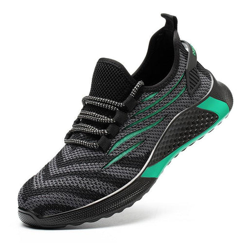 knit steel toe work shoes, view 4 - MRSLM