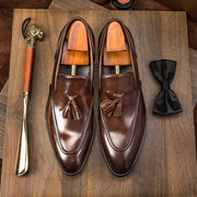 Men's business casual tassel leather shoes, view 7 - MRSLM