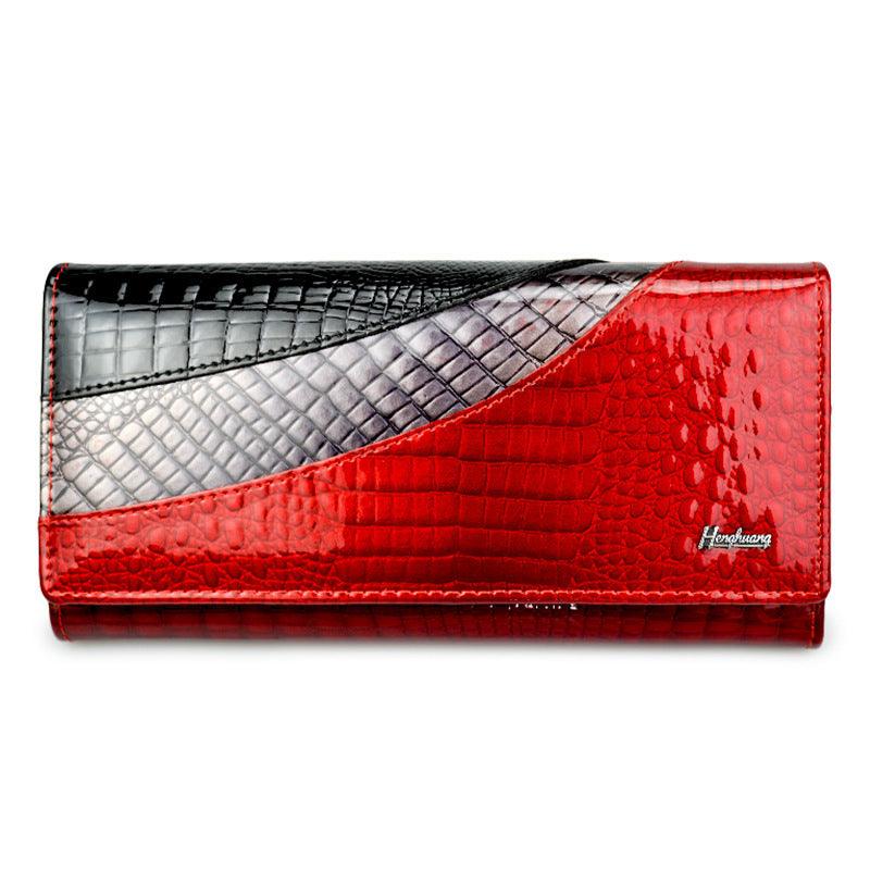 Cowhide patent leather wallet - MRSLM