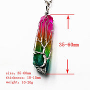 White Crystal Life Tree Necklace - MRSLM