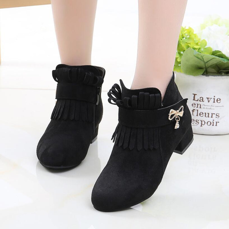 mid-tube tassel martin boots, view 3 - MRSLM