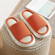 Women's linen home slippers, view 5 - MRSLM
