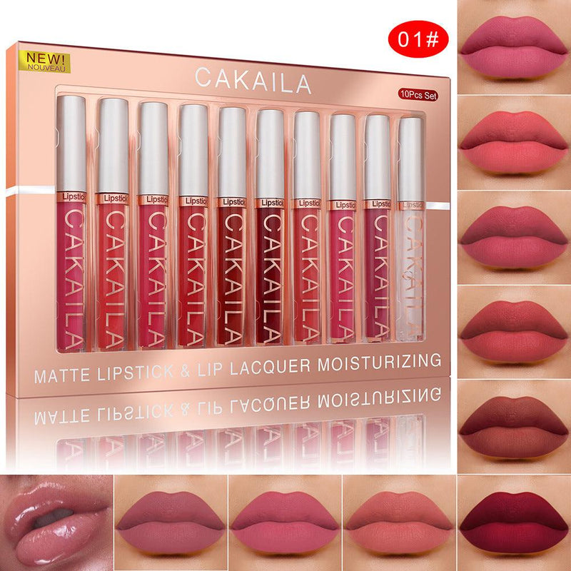 Matte lip gloss pack of 10, view 2 - MRSLM