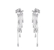 shining star tassel drop earrings, view 7 - MRSLM