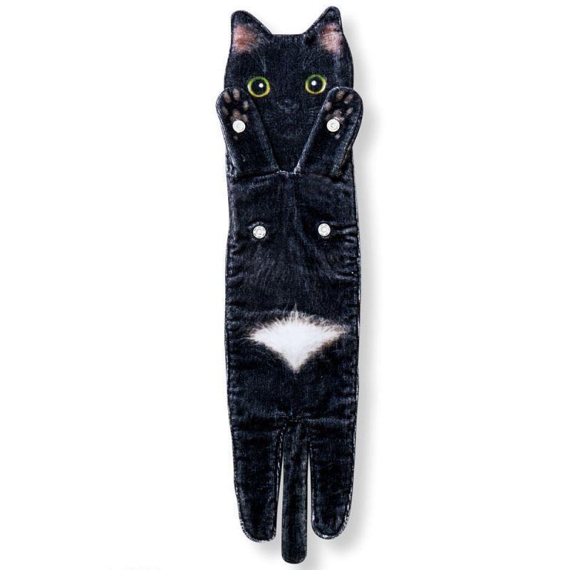 cat shape hand towel, view 5 - MRSLM