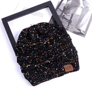High bun ponytail cable knit beanie, view 17 - MRSLM