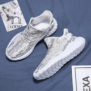 Men's platform low-top knit sneakers, view 7 - MRSLM
