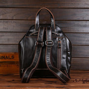 simple leather backpack, view 4 - MRSLM