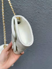 cowhide diamond chain square bag, view 8 - MRSLM