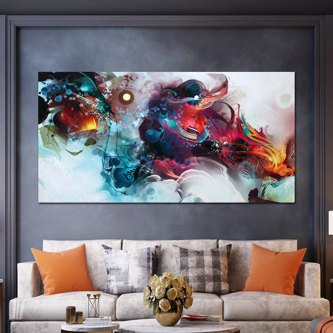 Modern Abstract Canvas Painting Wall Dormitory Company Wall Decoration Hanging Picture Home Bedroom Living Room no Frame - MRSLM