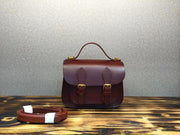 Vintage cowhide messenger bag, view 12 - MRSLM